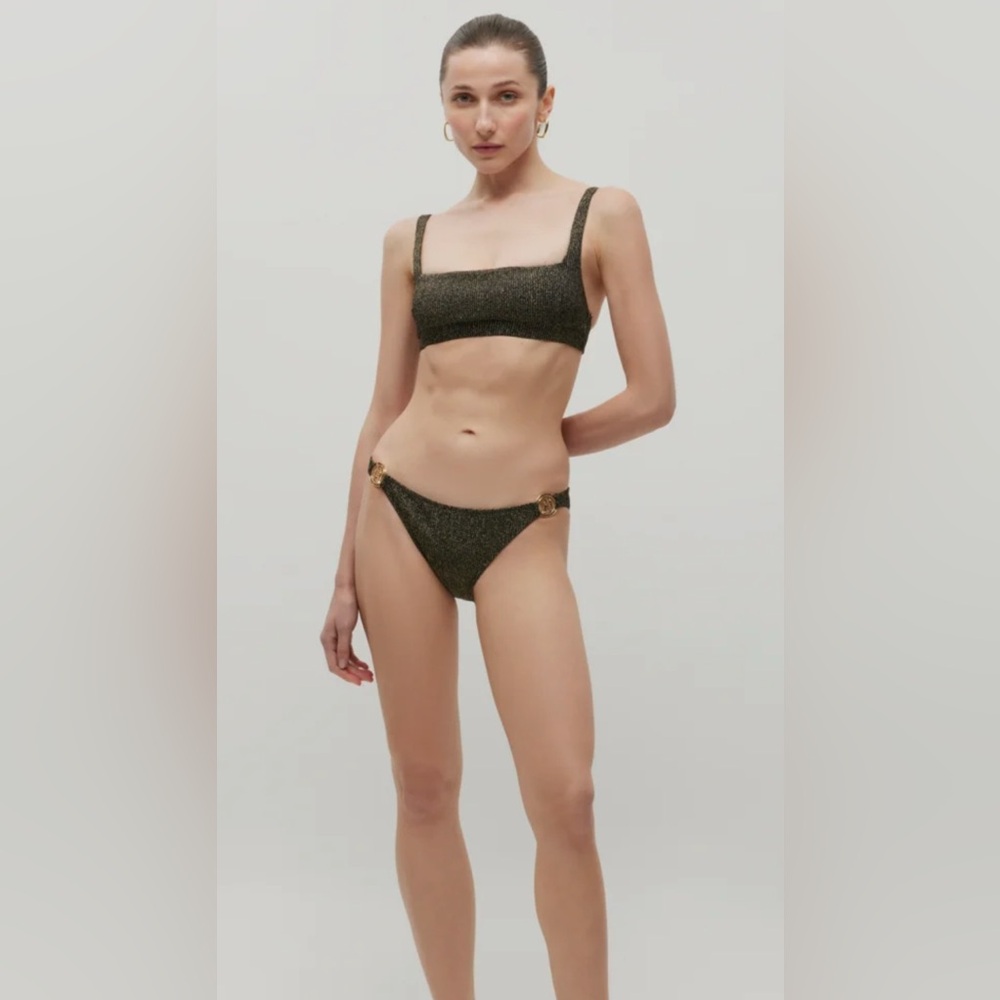 Anais & Margaux Ninette Bikini Michelle Farmer Palm Beach Chic SZ Small Black